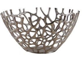 Corbeille en aluminium ajourée