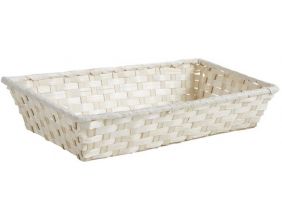 Corbeille déco en bambou (33 x 20 x 7 cm)
