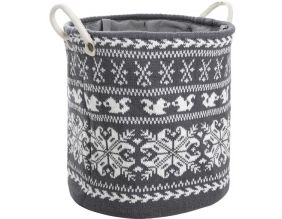 Corbeille à linge en laine Chalet