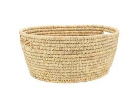Corbeille à linge ovale en palmier