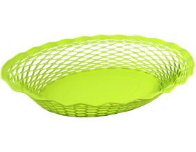 Corbeille à pain ovale vert anis en inox (Vert anis)