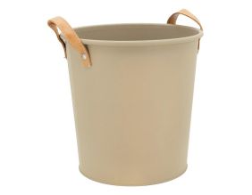 Corbeille à papier en métal Cargo (Beige)