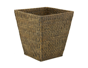 Corbeille à papier en rotin