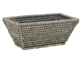 Corbeille rectangulaire en rotin Banneton (Patiné gris)