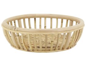 Corbeille ronde en rotin naturel