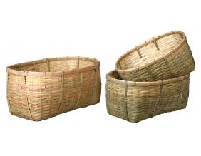 Corbeilles en bambou naturel