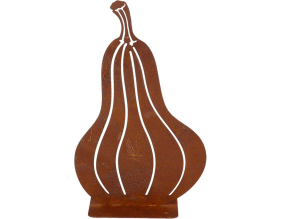 Courge décorative en métal rouillé (Butternut)