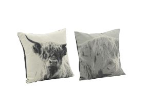 Coussin Vache en coton (Lot de 2)