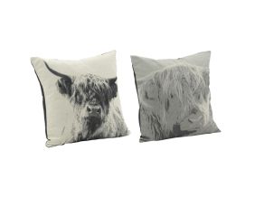 Coussin Vache en coton (Lot de 2) (Lot de 2)