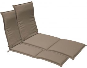 Coussin bain de soleil Garden (Lot de 2) (Taupe)