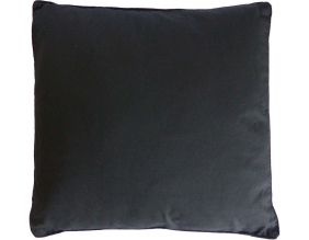 Coussin carré pour dossier de canapé 60 cm (Noir)