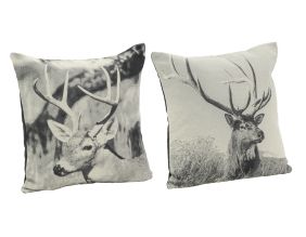 Coussin cerfs en coton (lot de 2) (Lot de 2)