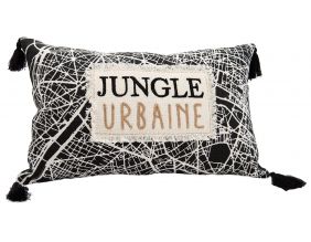 Coussin en coton Jungle urbaine 30x50 cm