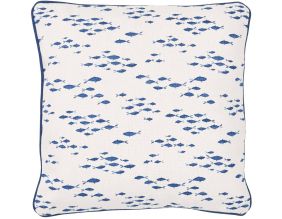 Coussin en coton Sea 45 x 45 cm (Banc de poissons)