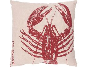 Coussin en coton Sea 45 x 45 cm (Homard rouge)