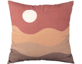Coussin en coton 45 x 45 cm Sunset (Brun argile)