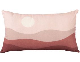 Coussin en coton 50 x 30 cm Sunset (Rose clair)