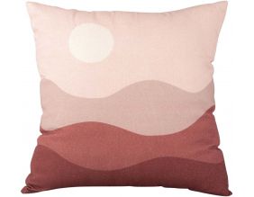 Coussin en coton 45 x 45 cm Sunset (Rose clair)