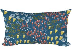 Coussin décoratif en tissu imprimé Eveil (50 x 30 cm)