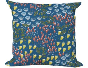Coussin décoratif en tissu imprimé Eveil (40 x 40 cm)
