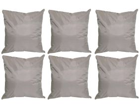 Coussin extérieur carré 45 cm Sun (Lot de 6) (Taupe)