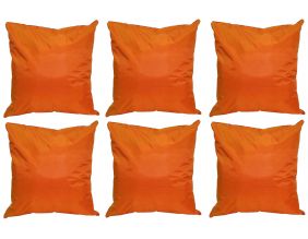 Coussin extérieur carré 45 cm Sun (Lot de 6) (Orange)