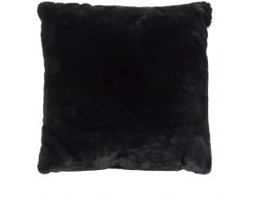 Coussin imitation fourrure 40 x 40 cm Opulence (Noir)