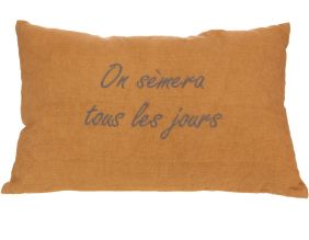 Coussin à message Nature 40 x 60 cm (Jaune)