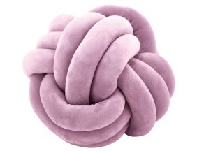 Coussin en velours Noeud 25 cm (Vieux rose)