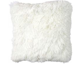 Coussin poils longs imitation fourrure 40 cm