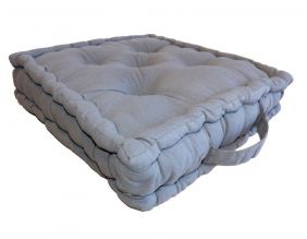 Coussin de sol en coton 40 cm (Gris)