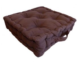 Coussin de sol en coton 40 cm (Chocolat)