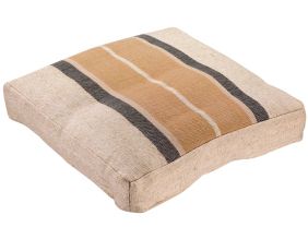 Coussin de sol  en tissu Gatsby 55 x 55 x 10 cm (Sienne)