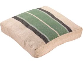 Coussin de sol  en tissu Gatsby 55 x 55 x 10 cm (Eucalyptus)