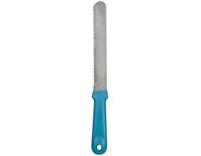 Couteau découpe génoise 35 cm (Bleu)