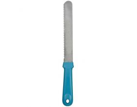 Couteau découpe génoise 35 cm (Bleu)