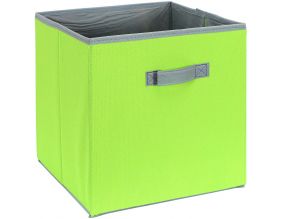 Cube de rangement coloré 30 x 30 cm (Anis et gris)