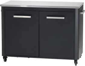 Cuisine extérieure double avec 2 portes et 4 roulettes