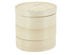 Cuit vapeur en bambou 3 étages (Diamètre 23 cm)