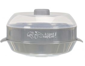 Cuit vapeur spécial micro-ondes 1 étage 1.2 litres (Gris)