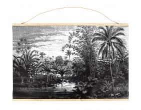 Déco murale en tissu paysage 110 x 73 cm