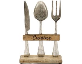 Décoration en manguier et aluminium Cuisine