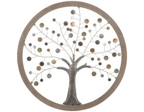 Décoration murale Arbre en métal Tree of life 80 x 2 cm