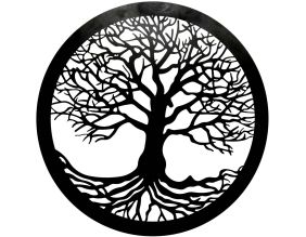 Décoration murale arbre de vie en fer (80 cm)