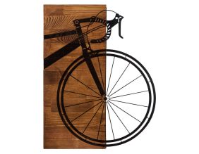 Décoration murale en bois et métal Véhicule (Vélo)