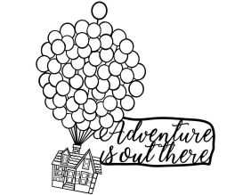 Decoration murale en métal Citation (Adventure Is Out There)