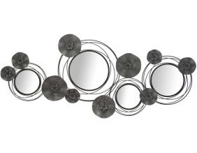 Décoration murale en métal Dark round 117 x 5.5 x 49 cm