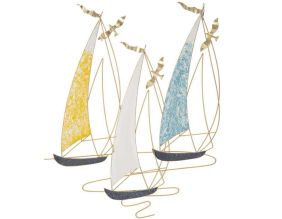 Décoration murale en métal Vela (78.7 x 3.8 x 97.8 cm)