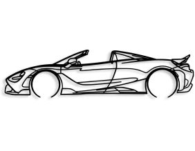 Décoration murale en métal Voiture (McLaren 720S)