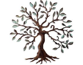 Décoration murale en métal coloré (Arbre 2)